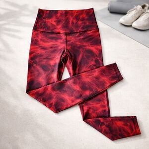 Lululemon Align Pant 28" Team Canada Olympics Metamorphic Glow Red Multi Size 6